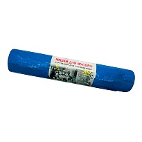 Мешки для мусора 200 л, с завязками, синие, в рулоне 5 шт., ПВД, 45 мкм, 1100х850 мм, Концепция Быта Vitalux, 604934 в Чите