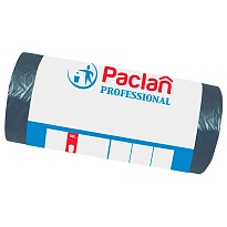 Мешки для мусора 60 л, черные, в рулоне 50 шт., ПНД, 6,2 мкм, 800х600 мм, PACLAN Professional, 604078 в Чите