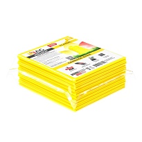 Мешки для мусора 160 л, желтые, в пачке 10 шт., ПВД, 40 мкм, 900х1100 мм, i-Bag в Чите